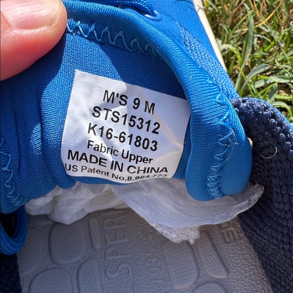 Sperry Vibrant Blue Mesh Sneakers Men size 9 M - Picture 5 of 9